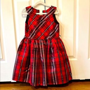 Bonnie Jean Red and Black Plaid Dress